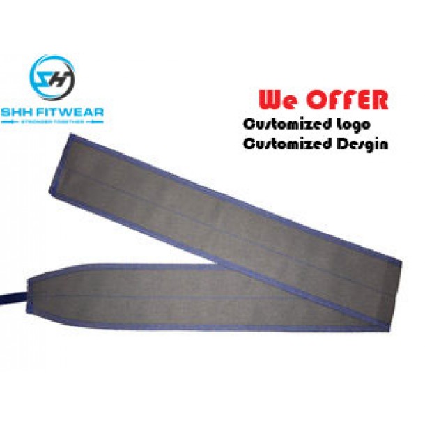 weight lifting wrist wraps gray+-+blue W018